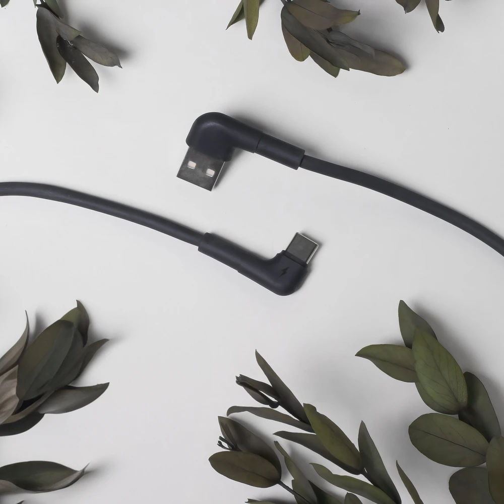Maxlife MXUC-09 kampinis laidas USB – USB-C 1,0 m 3A juodas