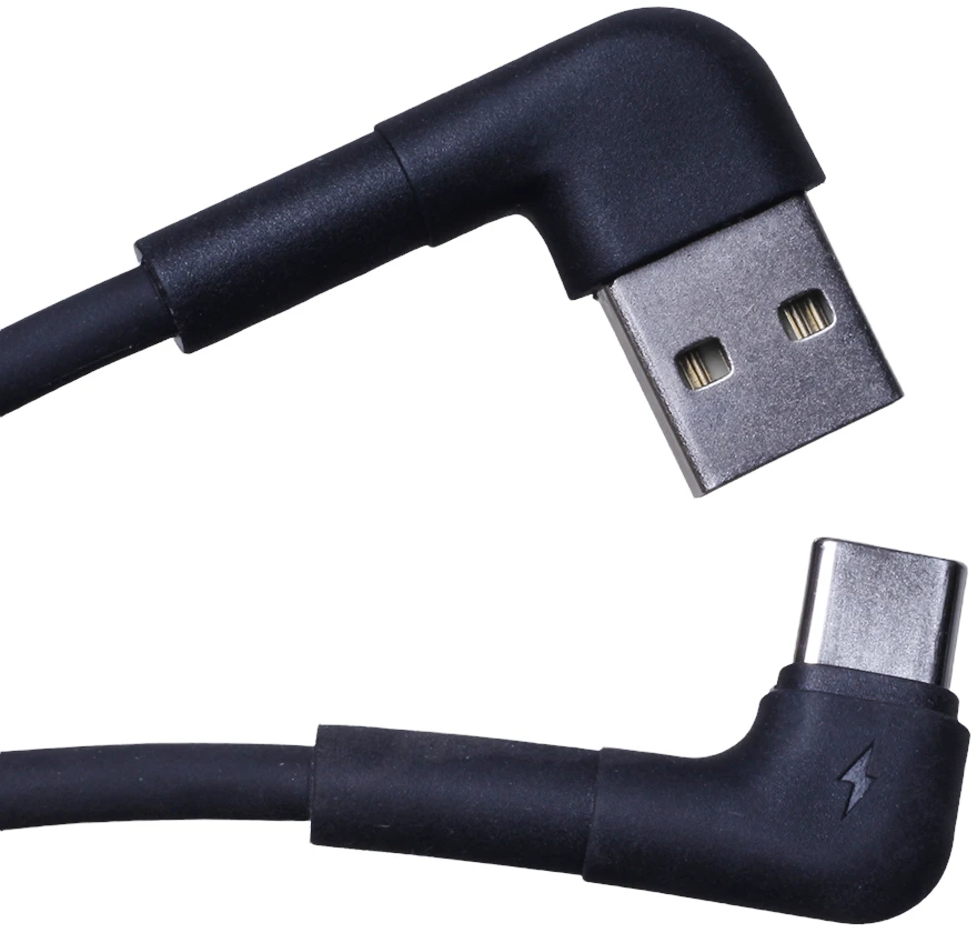 Maxlife MXUC-09 kampinis laidas USB – USB-C 1,0 m 3A juodas