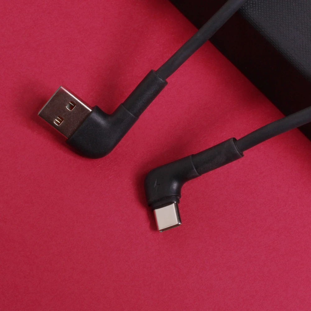 Maxlife MXUC-09 kampinis laidas USB – USB-C 1,0 m 3A juodas