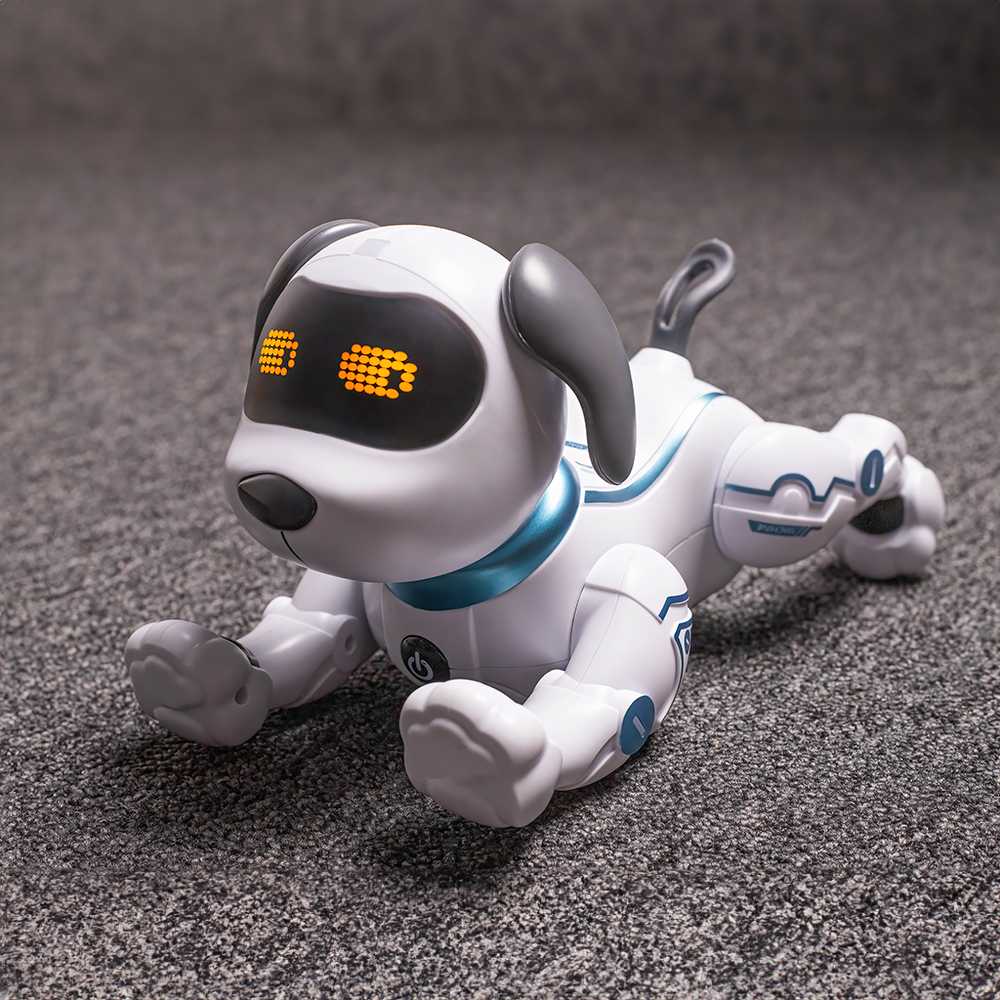 Maxlife nuotoliniu būdu valdomas šuo-robotas MXRD-100 baltos spalvos