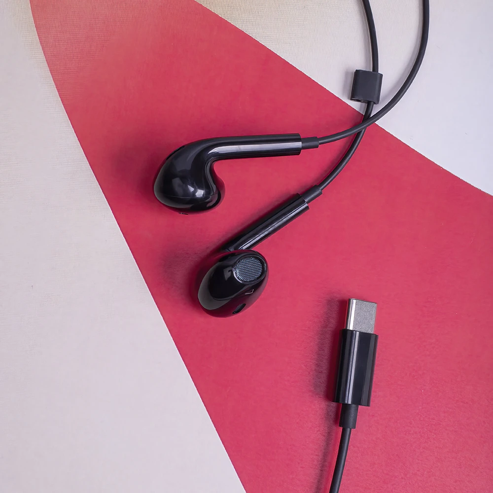 Maxlife laidinės ausinės MXEP-04 USB-C juodos