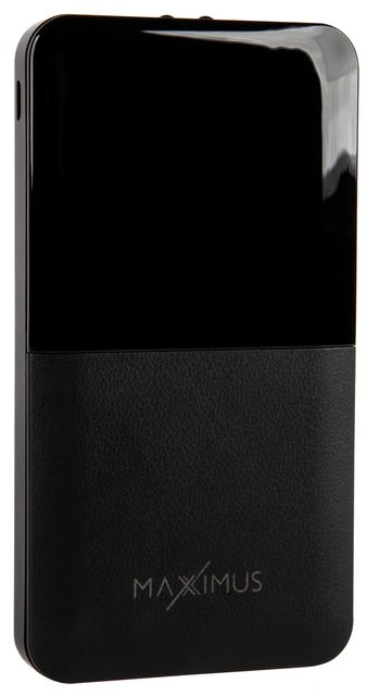 Maxximus IŠORINĖ BATERIJA MX ROTH 10 000 mAh, 2XUSB, 10W Li-Po, JUODA, + microUSB LAIDAS