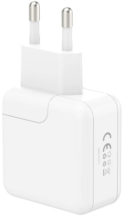 Maxximus SIENINIS ĮKROVIKLIS MX BURST GaN PD 35W, 2xUSB-C + C/C PD LAIDAS 65W Baltas