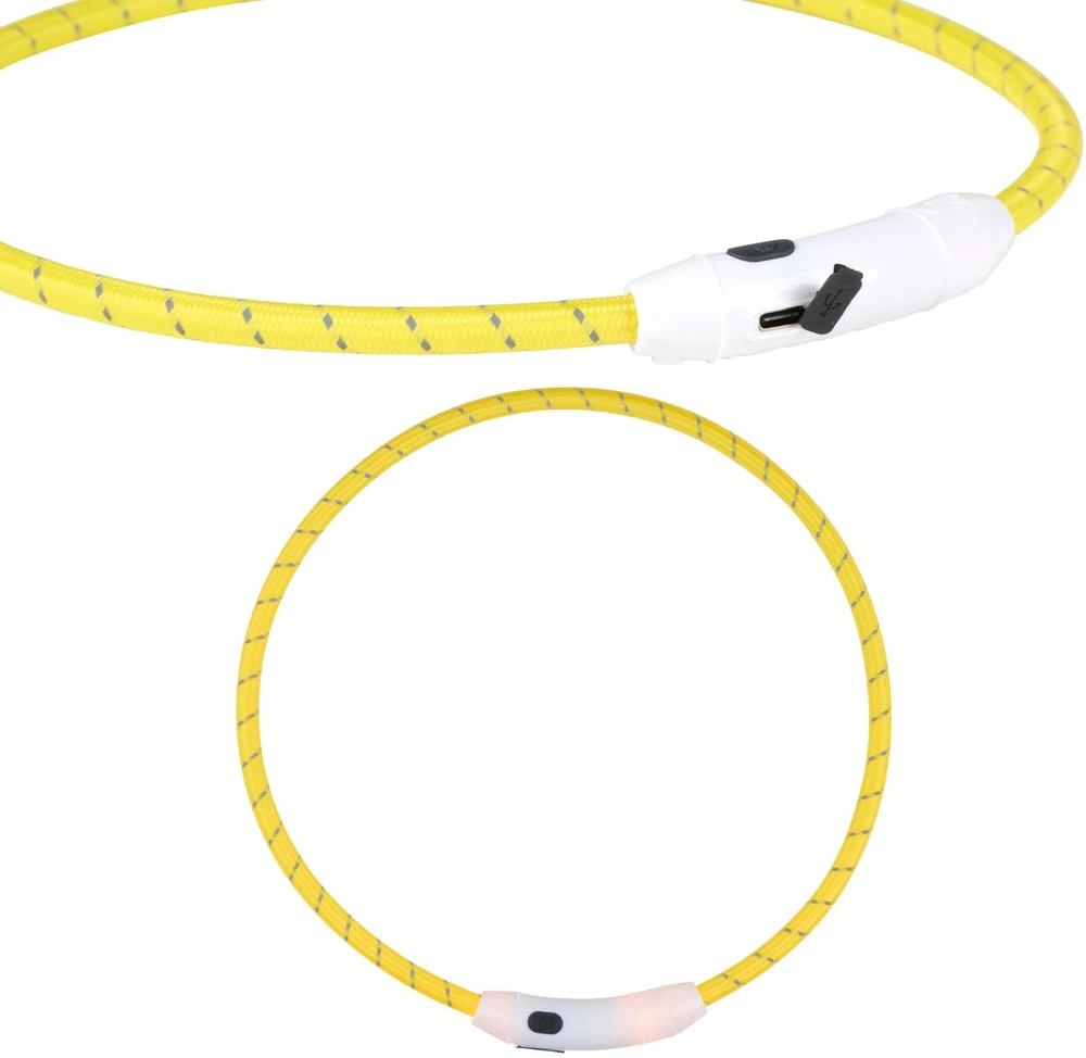Maxxpro LED ANTKAKLIS SKERSMUO 20CM REGULIUOJAMAS VANDENIUI ATSPARUS USB-C DOGS COLLECTION 427713