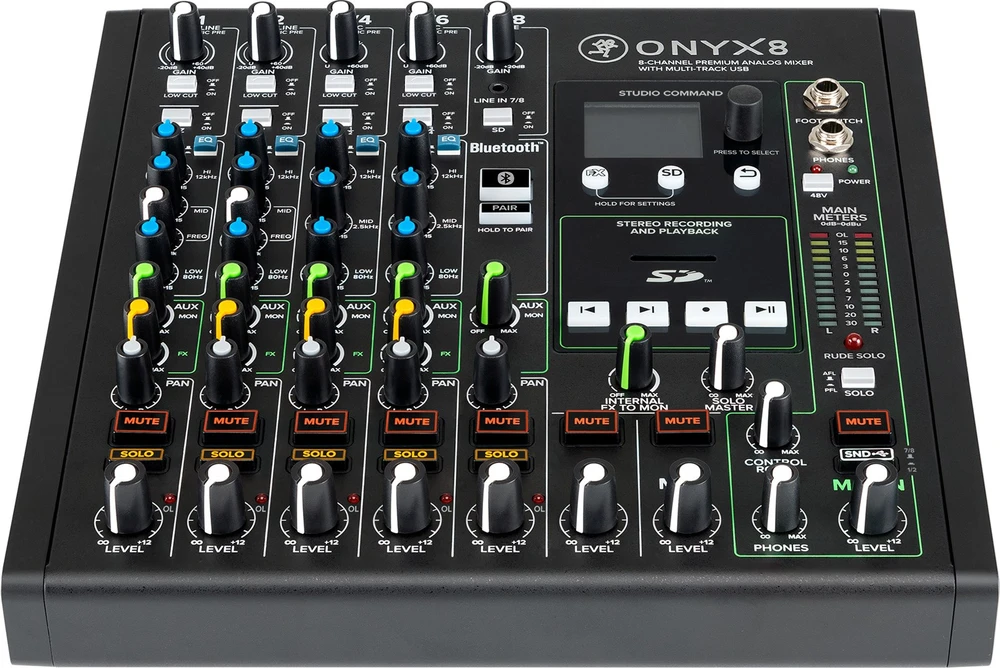MCK Mackie ONYX 8 8 kanalai 20 – 30000 Hz Juoda