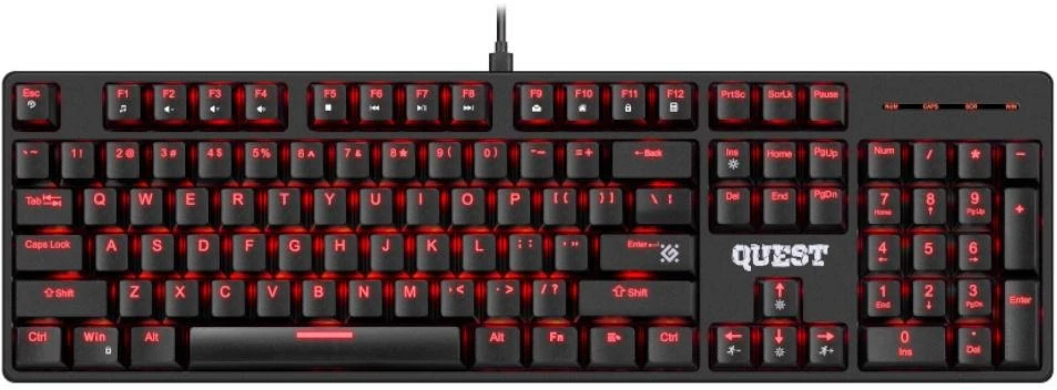 Defender Quest GK-596 RGB mechaninė klaviatūra žaidimams 45597