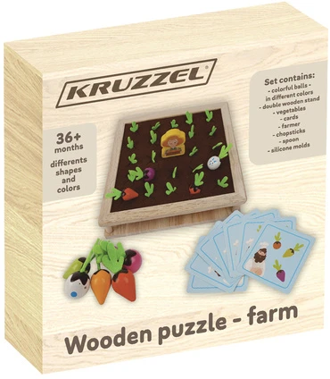 Medinė dėlionė - Kruzzel farm 22755