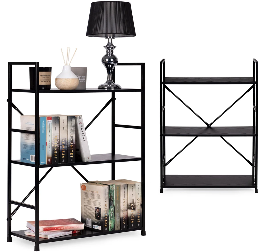 Modernhome Medinė lentyna LOFT, 3 aukštų