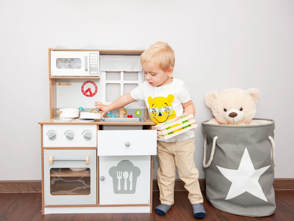 Ecotoys Medinė virtuvėlė Eko Žaislas Kulinaras