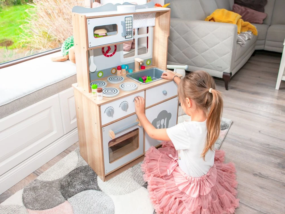 Ecotoys Medinė virtuvėlė Eko Žaislas Kulinaras