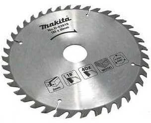 Makita T.C.T. pjūklas 185X2X30mm 18° T40 D-03919 T.C.T • 185 x30 mm • T40 • 18° • Medienai