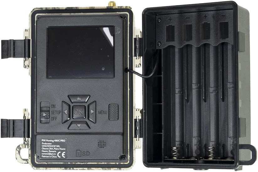 Medžioklės kamera PNI Hunting 480C PRO, 24MP, su 4G internetu, GPS, 60° matymo kampu