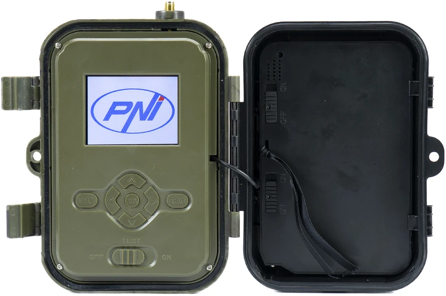 Medžioklės kamera PNI Hunting 550C Internet 4G LTE, tiesioginė prieiga ir pranešimai per „Tuya“ programėlę, įkraunama baterija 8000 mAh komplekte