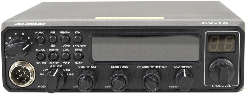 Mėgėjiška radijo stotis ALINCO DX-10, AM, FM, SSB 10M CW TRX 28 – 29.7 MHZ