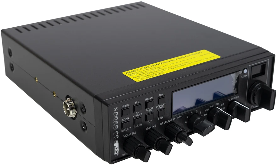 Mėgėjiška radijo stotis CRT SS 6900 VOX CB, AM, FM, USB, SSB, CW, PA, 28-29.7Mhz, ASQ, RF Gain, Roger Beep, 12V, programuojama