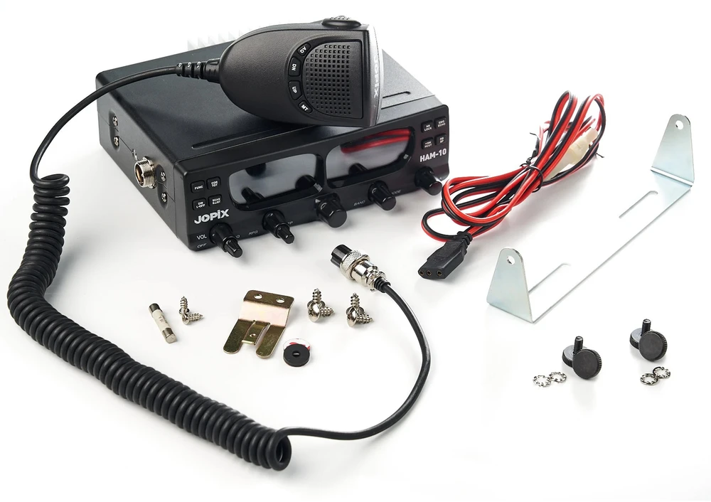 Mėgėjiška radijo stotis Jopix HAM-10, FM / AM / USB / LSB / CW 28-29.7 MHz, Roger Beep, 13.8V