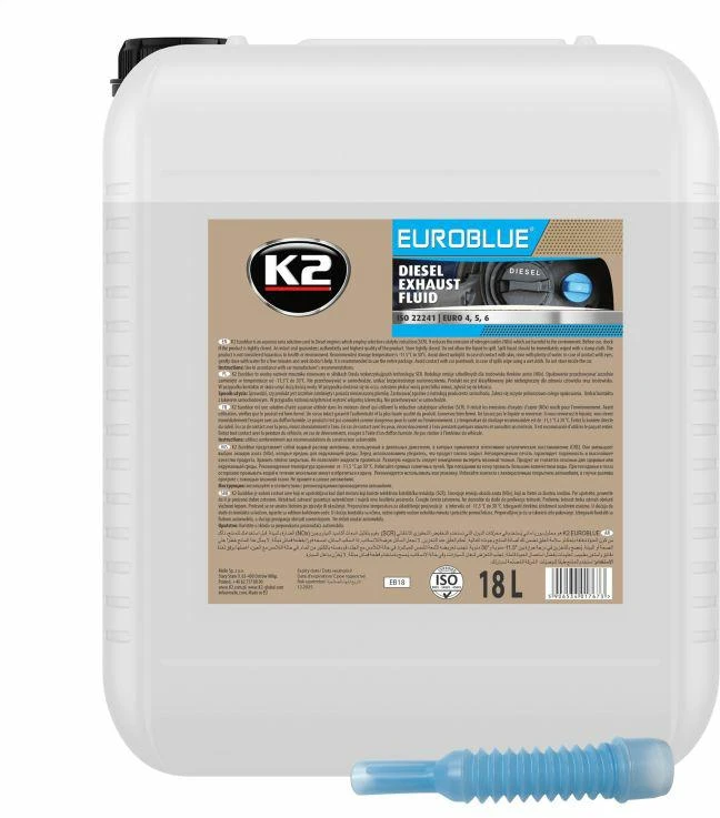Melle K2 ADBLUE EUROBLUE SKYSČIO TIRPALAS 18L