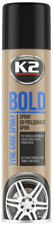 Aerozolinis padangų blizgiklis K2 Bold, 600 ml