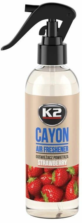 Automobilinis oro gaiviklis K2 DEOCAR STRAWBERRY, 250 ml