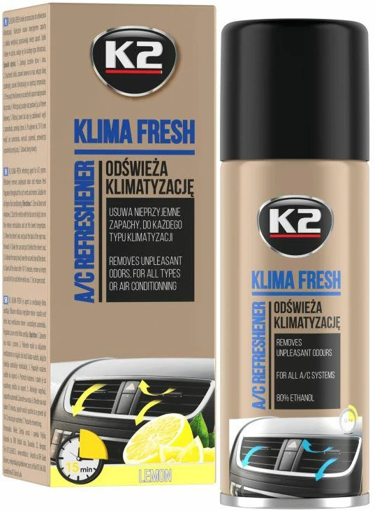 Kondicionieriaus valiklis K2 Klima Fresh Lemon, 150 ml