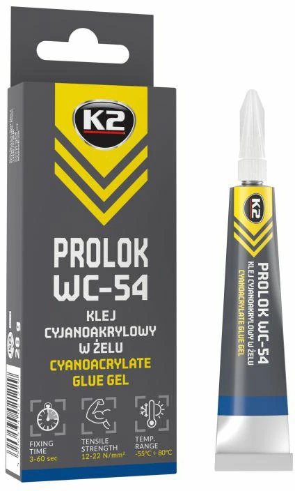 Melle K2 PROLOK WC-54 GELINIAI CIANOAKRILINIAI KLIJAI 20g……