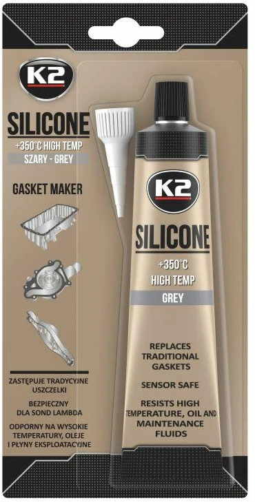 Sandarinimo silikonas pilkas K2, 85 g