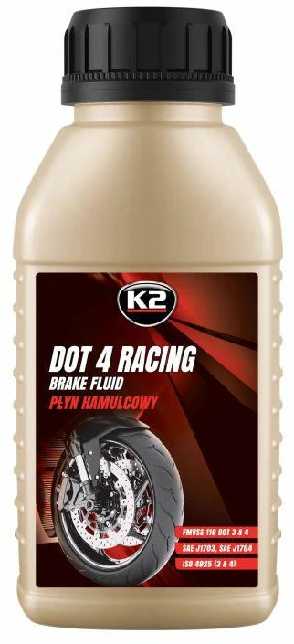 Melle K2 STABDŽIŲ SKYSČIAI DOT4 SU SERTIFIKATU. DOT 4 RACING 250ML