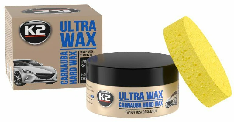 K2 Vaškas"ULTRA WAX"su kempine 250g.