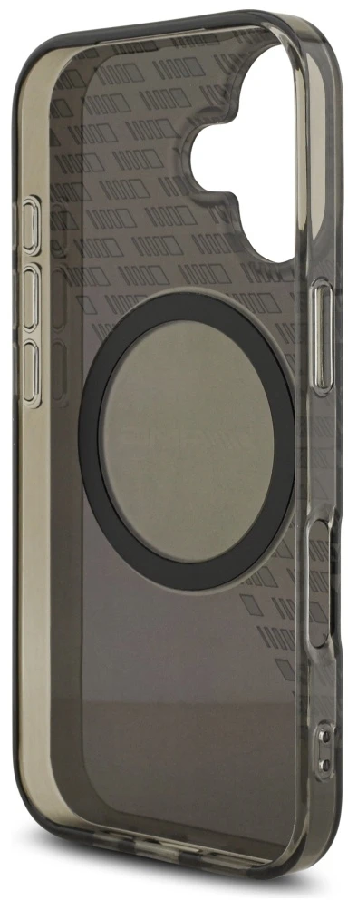 Mercedes AMG Double Layer Transparent Smocked MagSafe dėklas Apple iPhone 17 juodos spalvos