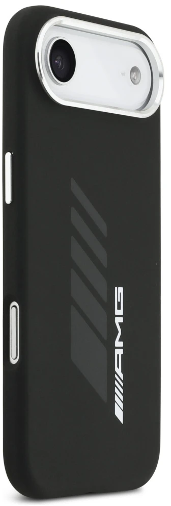 Mercedes AMG Silicone Oversize Rhombs MagSafe dėklas Apple iPhone Air juodos spalvos