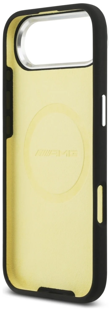 Mercedes AMG Silicone Oversize Rhombs MagSafe dėklas Apple iPhone Air juodos spalvos