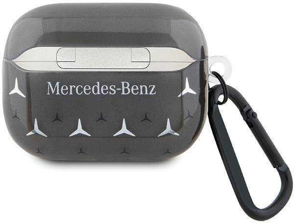 Mercedes MEAP28DPMGS AirPods Pro 2 (2022/2023) dėklas, juodos spalvos, su dideliu žvaigždės raštu
