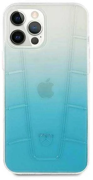 Mercedes MEHCP12LCLGBL Apple iPhone 12 Pro Max 6,7″ mėlynas kietas dėklas skaidrus Line