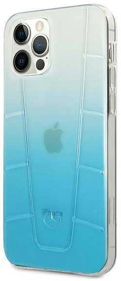 Mercedes MEHCP12LCLGBL Apple iPhone 12 Pro Max 6,7″ mėlynas kietas dėklas skaidrus Line