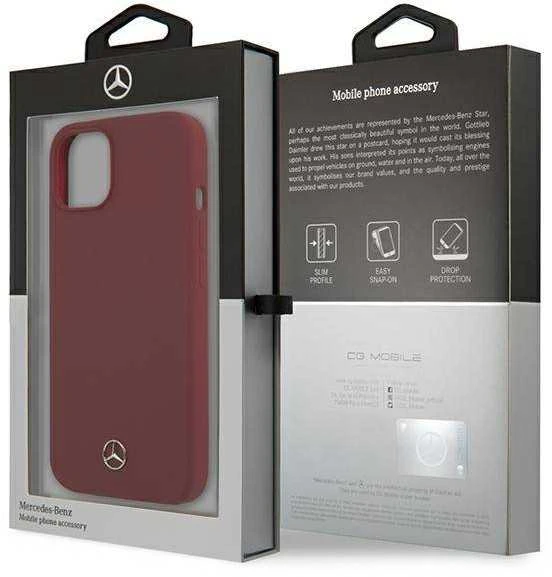 Mercedes MEHCP13SSILRE Apple iPhone 13 mini 5,4″ red kietas dėklas Silicone Line