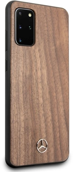 Mercedes MEHCS67VWOLB S20+ G985 kietas dėklas rudos spalvos Wood Line Walnut
