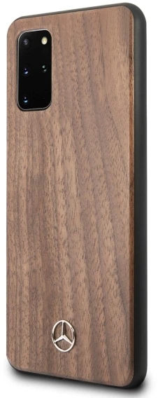 Mercedes MEHCS67VWOLB S20+ G985 kietas dėklas rudos spalvos Wood Line Walnut