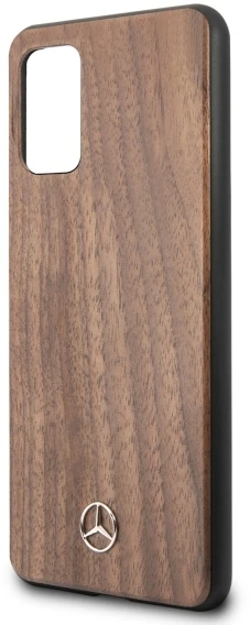Mercedes MEHCS67VWOLB S20+ G985 kietas dėklas rudos spalvos Wood Line Walnut
