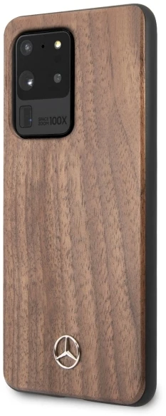 Mercedes MEHCS69VWOLB S20 Ultra G988 kietas dėklas rudos spalvos Wood Line Walnut