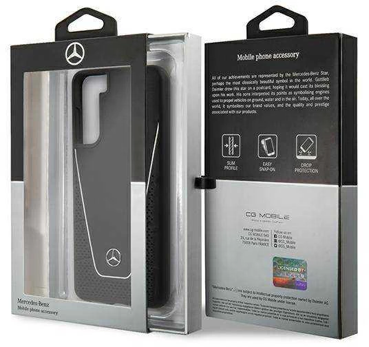 Mercedes Benz Samsung Galaxy S21 Mercedes dėklas Dynamic Line (MEHCS21SCLSSI) juodos spalvos