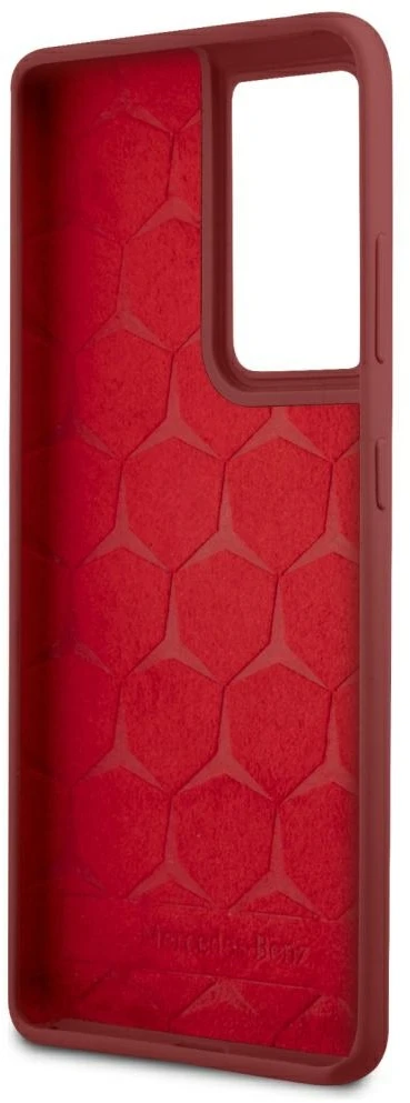 Mercedes MEHCS21LSILRE S21 Ultra G998 red kietas dėklas Silicone Line