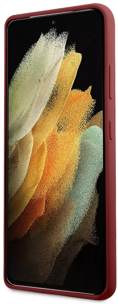 Mercedes MEHCS21LSILRE S21 Ultra G998 red kietas dėklas Silicone Line