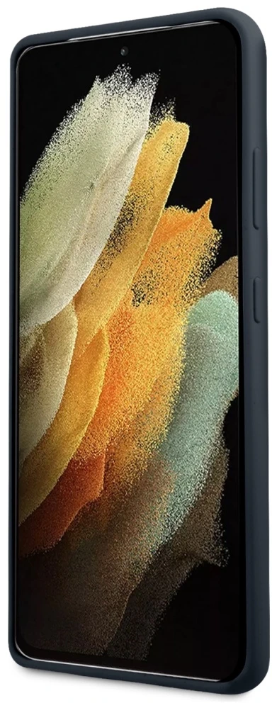 Mercedes MEHCS21LSILNA S21 Ultra G998 mėlynas kietas dėklas Silicone Line