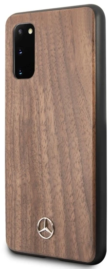 Mercedes MEHCS62VWOLB S20 G980 kietas dėklas rudos spalvos Wood Line Walnut