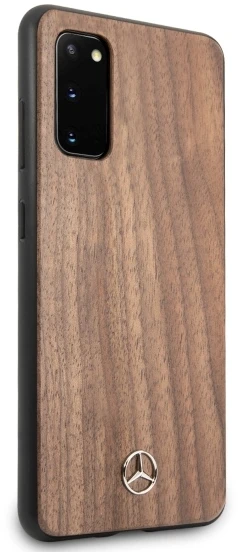 Mercedes MEHCS62VWOLB S20 G980 kietas dėklas rudos spalvos Wood Line Walnut