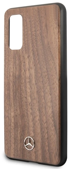 Mercedes MEHCS62VWOLB S20 G980 kietas dėklas rudos spalvos Wood Line Walnut