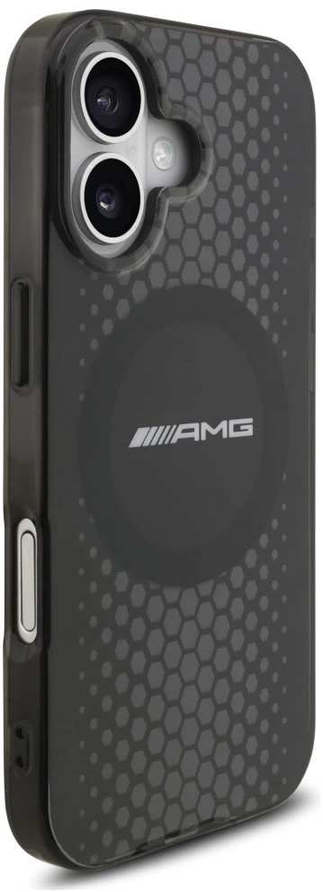 Mercedes Dėklas AMG Double Layer skaidrus Graphics MagSafe Apple iPhone 17 juodos spalvos