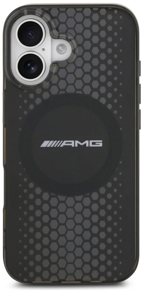 Mercedes Dėklas AMG Double Layer skaidrus Graphics MagSafe Apple iPhone 17 juodos spalvos