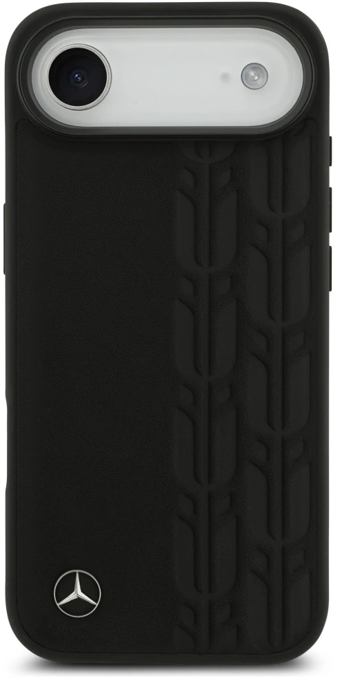 Mercedes Leather Laurel Leaves MagSafe dėklas Apple iPhone Air juodos spalvos