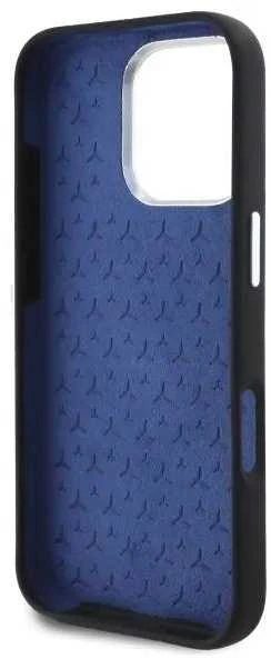 Mercedes MEHMP16L23SUTTK Apple iPhone 16 Pro 6.3″ juodos spalvos kietas dėklas Silicone Tonal Logo MagSafe